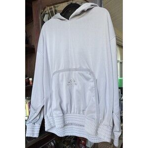 Adidas Men’s XL Tech Hoodie Pale Blue Gray Pullover Athletic Layer